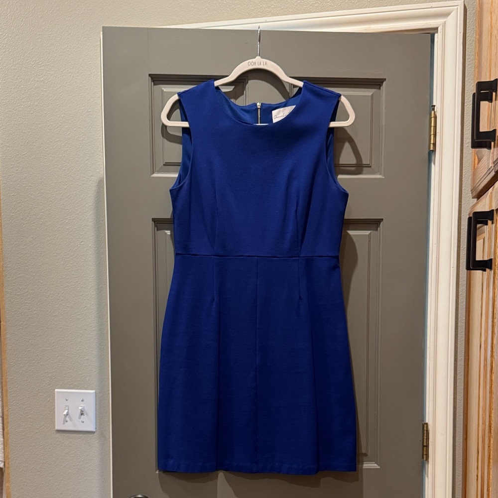 Sleeveless Royal Blue Sheath Dress